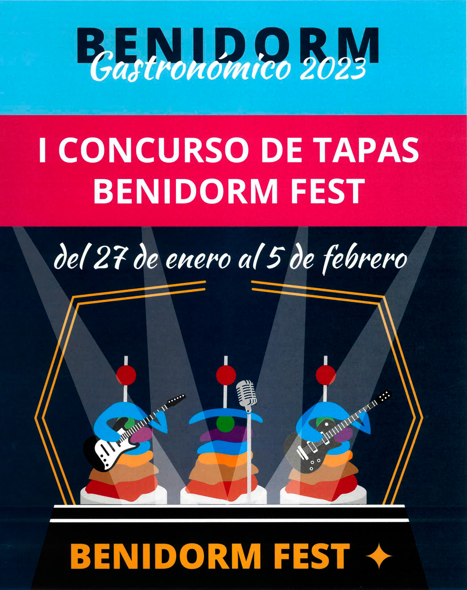 cartel gastronomico benidormfest 2023